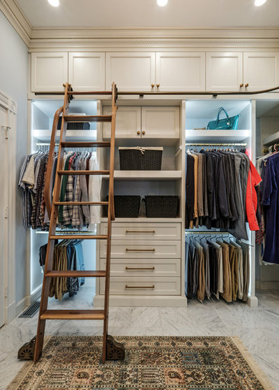 Traditional Closet by Cabinet Studio, Inc.