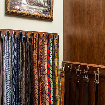Closet Organization - Tie and Belt Storage