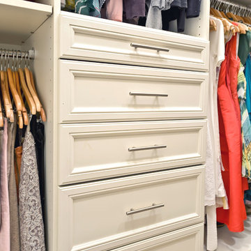 Closet Organization with Drawers | Organized Living Classica in Bisque