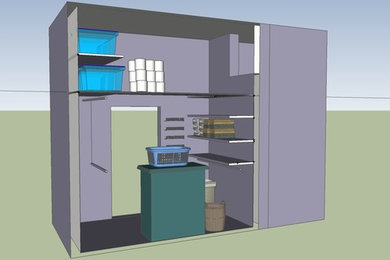 Example of a mid-sized women's walk-in closet design in Grand Rapids