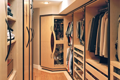 closet with function and distinctive material