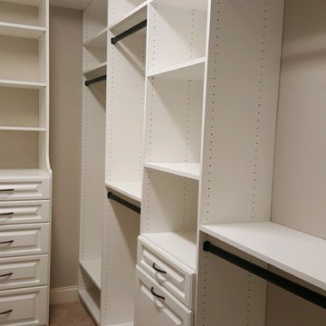 Closet with oil rubbed bronze HW