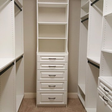 Closet with oil rubbed bronze HW
