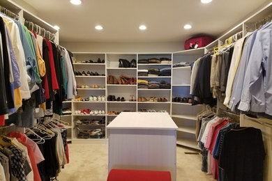 Example of a minimalist closet design in Chicago