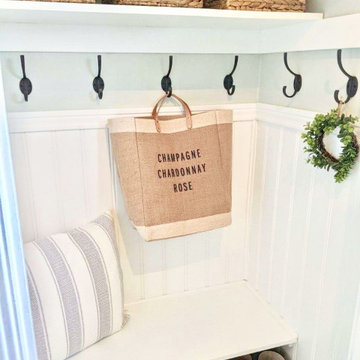 Coastal Farmhouse Mudroom Remodel