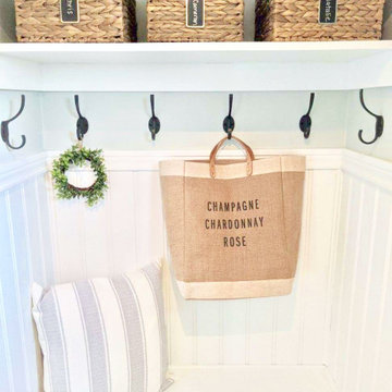 Coastal Farmhouse Mudroom Remodel