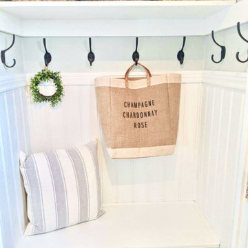 Coastal Farmhouse Mudroom Remodel