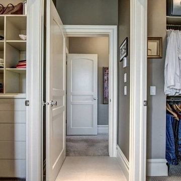 Colts Neck Guest Bedroom His and Hers Closet