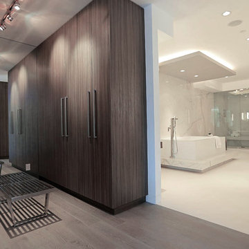 Contemporary Home Featuring European Oak "Cloud" Wood Flooring