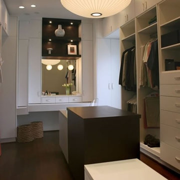 Contemporary Master Bath/Closet