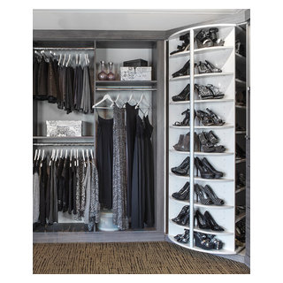 Corner Storage Solutions - Traditional - Closet - Chicago - by CLOSET  FURNISHINGS & CABINETRY