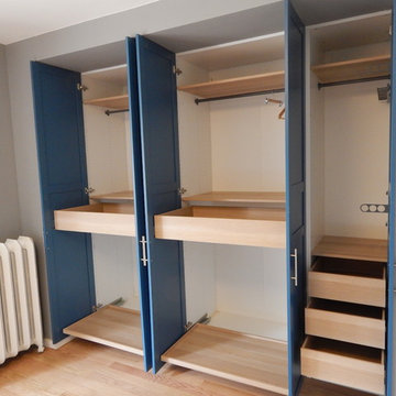 Custom-Fitted IKEA Pax Wardrobe Cabinetry