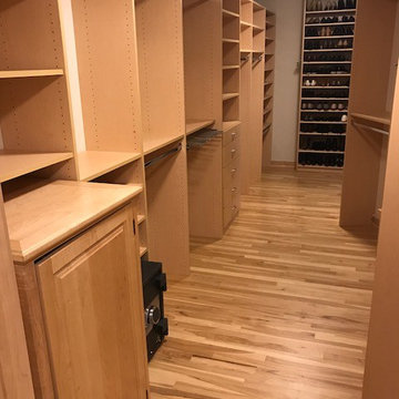 Custom Maple Walk-in Closet by Closets For Life