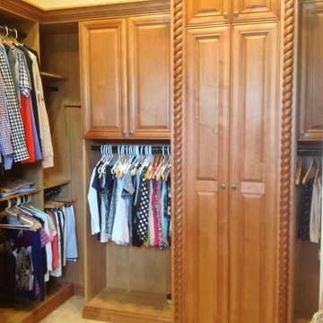 Custom Stain Wood Closet