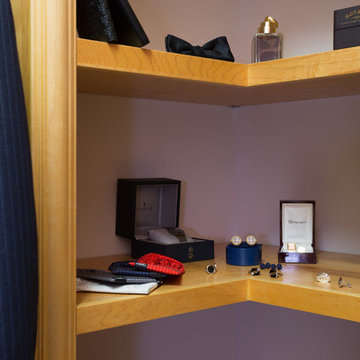 Custom Woodwork Office and Closet
