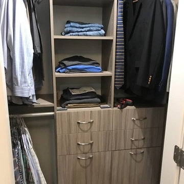 Darker Cabinet Closet Storage Design