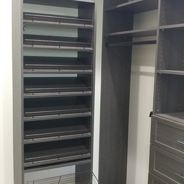 Distinguished Textured Gray Closet