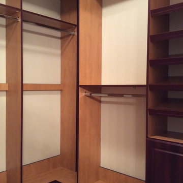 Double Master Closets for a World Traveler