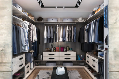 Example of a minimalist closet design in St Louis
