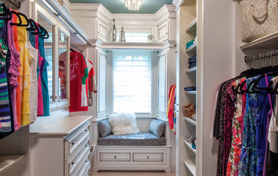 How to Turn a Walk-In Closet Into a Glam Dressing Room