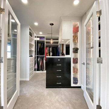 Glamorous Black & White closet