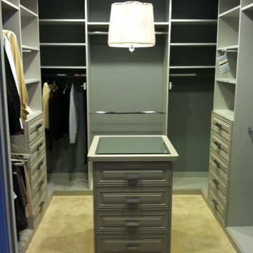 Gray Closet with Island