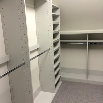 Grey Small Walk-in Closet