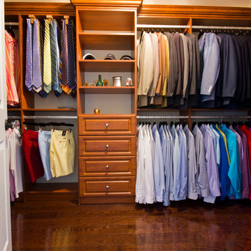 Handsome Mens walk-in closet