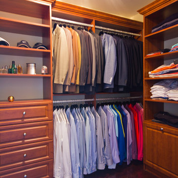 Handsome Mens walk-in closet