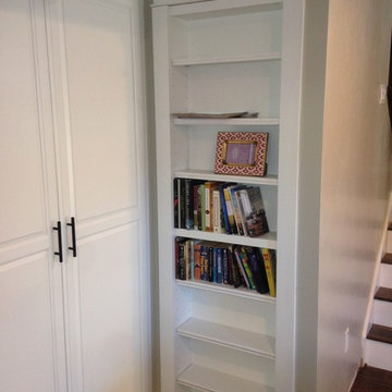 Hidden Bookshelf Door & Storage Cabinet