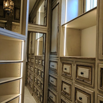 his closet