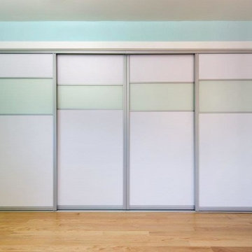 HPL-Frosted Glass over Thermally Fused Laminate Sliding Doors