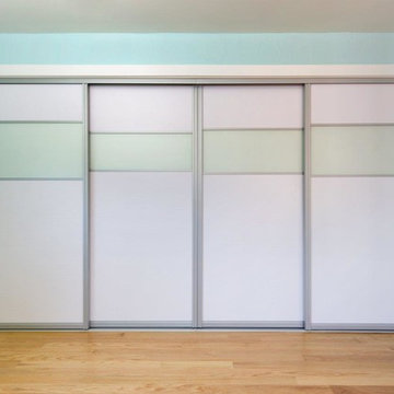 HPL-Frosted Glass over Thermally Fused Laminate Sliding Doors