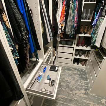 IKEA master closet built-ins