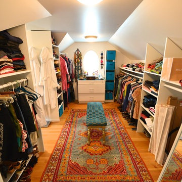 interior of addition to master closet