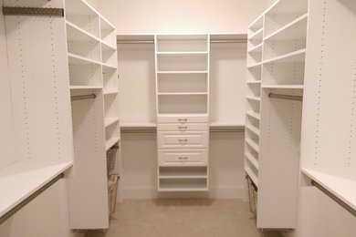Example of a minimalist closet design in Boston