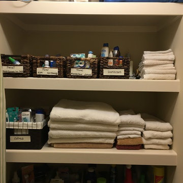 Linen Closet Organization