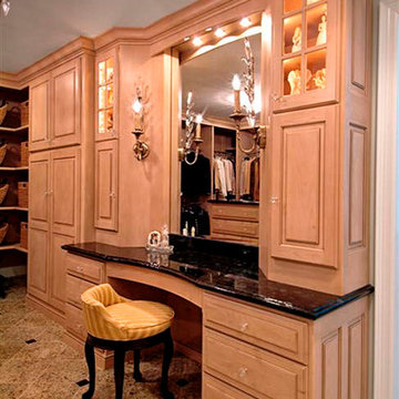 Luxurious Dressing Room Cabinets: Custom Wood Products