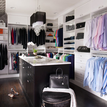 Luxurious Master Closet with Island