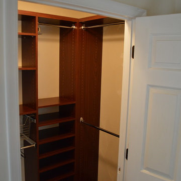 Mahogany closet "His & Hers" (before and after)