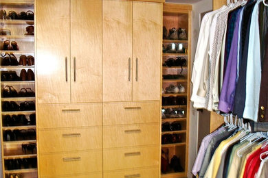 Maple walk-in closet