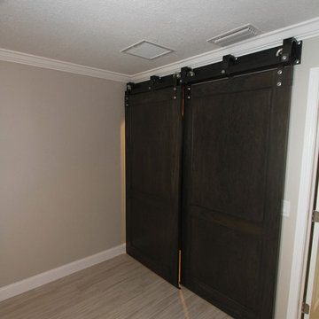 Master Bedroom Closet with Sliding Barn Doors