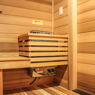 Master Bedroom Sauna.  A Warm, Relaxing Escape.