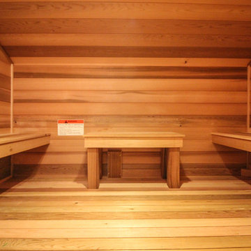 Master Bedroom Sauna.  A Warm, Relaxing Escape.