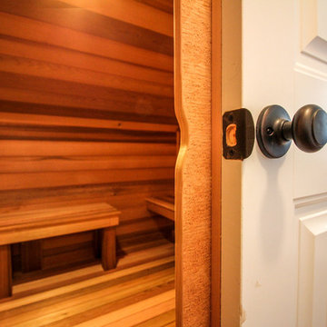 Master Bedroom Sauna.  A Warm, Relaxing Escape.