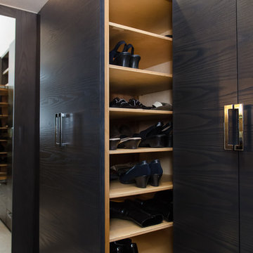 Master Bedroom Walk Through Closet Custom Cabinetry