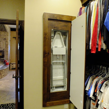 Master Closet Loaded With Unique Storage Options