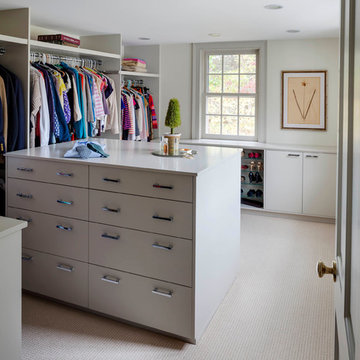 Master closet with dressing table