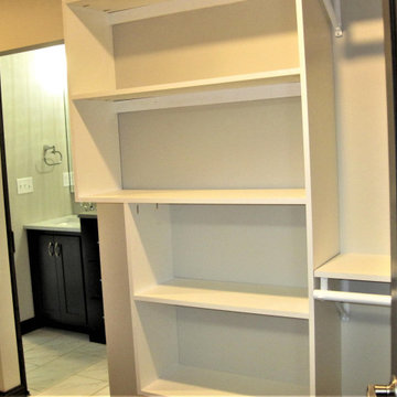 Master Closet with entry from bdrm and laundry room