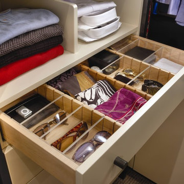 Master Closet with Small Accessory Storage